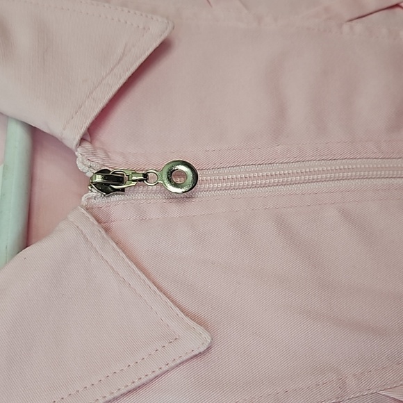 Milli Designs Pink Rhinestone Denim Jacket and Pants Set Medium - Picture 5 of 8